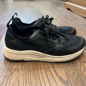 Casual black sneakers